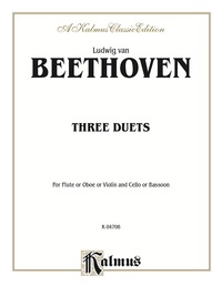 Cover image: Three Duets: For Flute/Oboe/Violin and Cello/Bassoon 1st edition 9780769291390