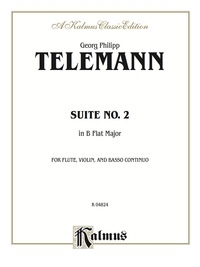 Cover image: Suite No. 2 in B-flat Major: For Flute, Violin and Basso Continuo 1st edition 9780711976658