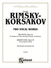 Cover image: Two Vocal Works (Opus 52 and 53): For Soprano or Tenor, Mezzo-Soprano or Baritone and Women's Trio with Russian and English Text 1st edition 9780757913389