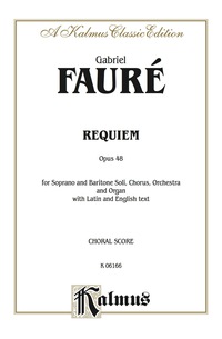 Cover image: Requiem, Op. 48: SATB with SB Soli Choral Worship Cantata 1st edition 9780769245027