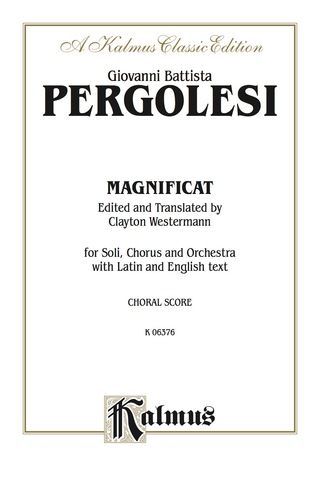 Cover image: Magnificat: For SATB with SATB Solo and Orchestra with Latin and English Text (Choral Score) 1st edition 9780769245065