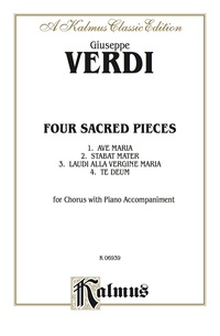 Cover image: Four Sacred Pieces: For Chorus/Choir with Piano Accompaniment 1st edition 9780769230849