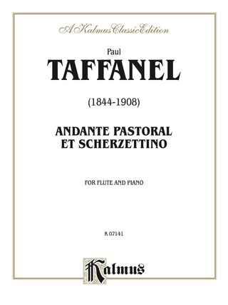 Cover image: Andante Pastoral and Scherzettino: For Flute Solo 1st edition 9780757919589