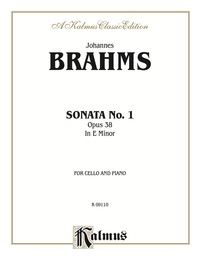 Cover image: Sonata No. 1 in E Minor, Opus 38: For Cello and Piano 1st edition 9780711980105