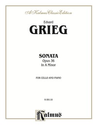 Cover image: Cello Sonata in A Minor, Opus 36: For Cello and Piano 1st edition 9780769295794