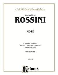 Cover image: Mose: Opera Vocal Score 1st edition 9780769264837