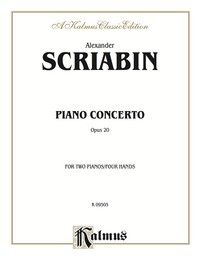 Cover image: Piano Concerto, Opus 20: Piano Duo/Duet (2 Pianos, 4 Hands) 1st edition 9780769241081