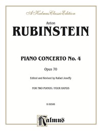 Cover image: Piano Concerto No. 4, Opus 70: Piano Duo/Duet (2 Pianos, 4 Hands) 1st edition 9780769276762