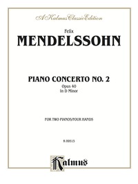 Cover image: Piano Concerto No. 2 in D Minor, Opus 40: Piano Duo/Duet (2 Pianos, 4 Hands) 1st edition 9780769286846