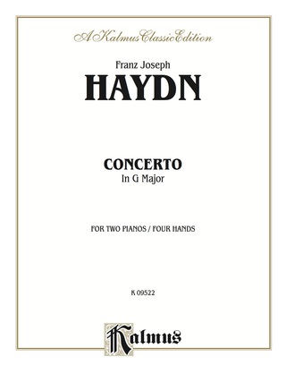 Cover image: Piano Concerto in G Major: Piano Duo/Duet (2 Pianos, 4 Hands) 1st edition 9780769241128