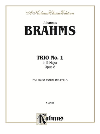 Cover image: Piano Trio No. 1 in B Major, Opus 8: For Piano, Violin and Cello 1st edition 9780769278636