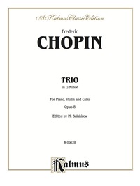 Cover image: Piano Trio in G Minor, Opus 8 : For Piano, Violin and Cello 1st edition 9780769291406