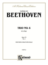 Cover image: Piano Trio No. 6 - Opus 70, No. 2 in E-flat Major: For Piano, Violin and Cello 1st edition 9780757913495
