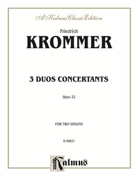 Cover image: Three Duos Concertants, Opus 22: For Two Violins 1st edition 9780757912870