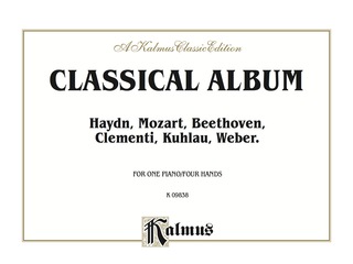Cover image: Classical Album: For Advanced Piano Duo/Duet (1 Piano, 4 Hands) 1st edition 9780769241173