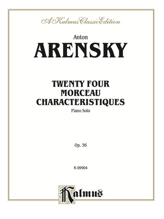 Cover image: Twenty-four Morceau Characteristiques, Op. 36: Intermediate to Advanced Piano Collection 1st edition 9780757929007