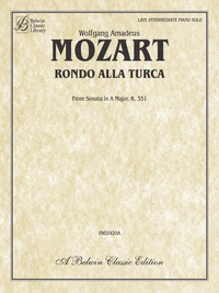 Cover image: Rondo Alla Turca: Late Intermediate Piano Solo from "Sonata in A Major," K. 331 1st edition 9780757916670