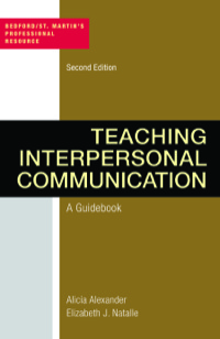 Cover image: Teaching Interpersonal Communication: A Guidebook 2nd edition 9781457681097