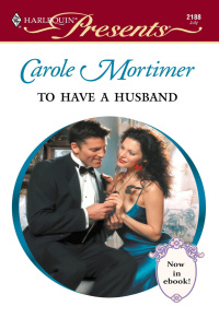 Cover image: To Have a Husband 9780373121885