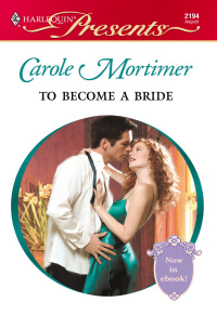 Imagen de portada: To Become a Bride 9780373121946