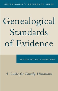 Cover image: Genealogical Standards of Evidence 9781554884513