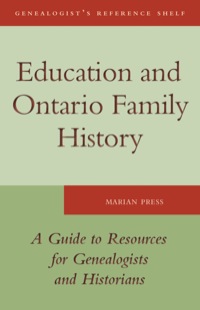 Omslagafbeelding: Education and Ontario Family History 9781554887477
