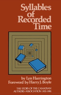 Cover image: Syllables of Recorded Time 9780889241121