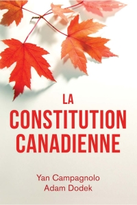 Imagen de portada: La Constitution canadienne 9781459744424