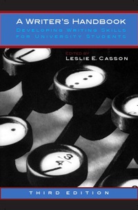 Cover image: A Writer's Handbook 3rd edition 9781554810772