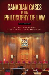 Omslagafbeelding: Canadian Cases in the Philosophy of Law  5th edition 9781554812714