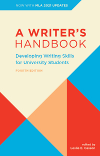 Imagen de portada: Writer’s Handbook, The 4e with MLA 2021 Update 4th edition 9781554816033