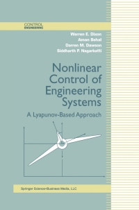 Titelbild: Nonlinear Control of Engineering Systems 9780817642655