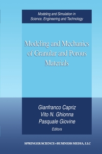 Cover image: Modeling and Mechanics of Granular and Porous Materials 9781461266037