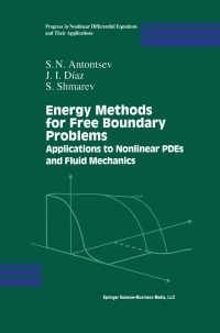 صورة الغلاف: Energy Methods for Free Boundary Problems 9780817641238