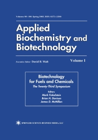 Cover image: Biotechnology for Fuels and Chemicals 1st edition 9781588291714