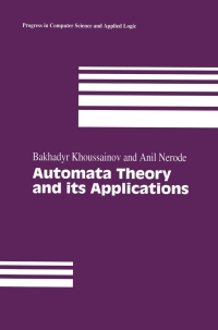 Cover image: Automata Theory and its Applications 9781461266457