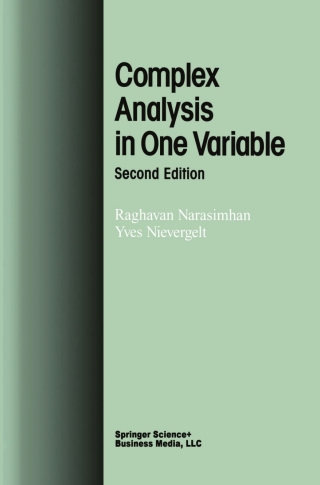 Imagen de portada: Complex Analysis in One Variable 2nd edition 9780817641641