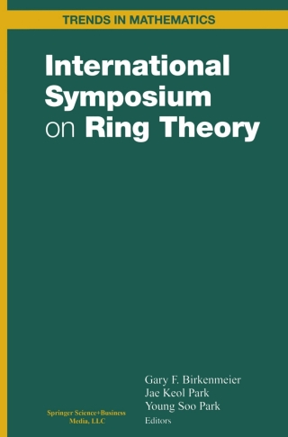 Titelbild: International Symposium on Ring Theory 1st edition 9781461201816