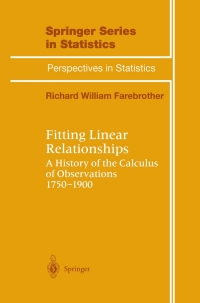 Cover image: Fitting Linear Relationships 9781461268123