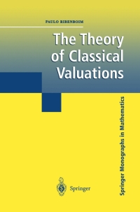 Cover image: The Theory of Classical Valuations 9780387985251