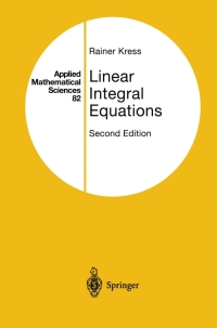 Cover image: Linear Integral Equations 2nd edition 9780387987002