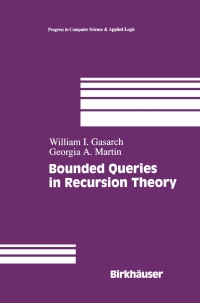 Imagen de portada: Bounded Queries in Recursion Theory 9780817639662