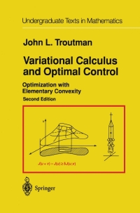 Cover image: Variational Calculus and Optimal Control 2nd edition 9780387945118