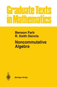 Cover image: Noncommutative Algebra 9780387940571