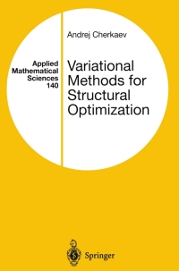 Cover image: Variational Methods for Structural Optimization 9780387984629