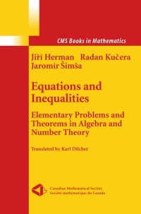 Titelbild: Equations and Inequalities 9781461270713