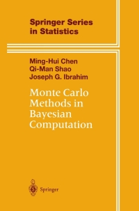 Cover image: Monte Carlo Methods in Bayesian Computation 9780387989358