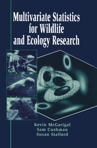 Cover image: Multivariate Statistics for Wildlife and Ecology Research 9780387988917