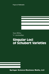 Omslagafbeelding: Singular Loci of Schubert Varieties 9781461270942