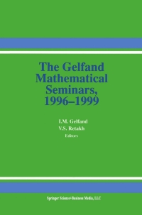 Cover image: The Gelfand Mathematical Seminars, 1996–1999 1st edition 9780817640132